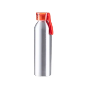 Μπουκάλι Αλουμινίου 650ml Ασημί-Κόκκινο
