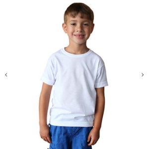 Μπλούζα Toddler Basic με κοντό μανίκι – λευκό – μέγεθος 3T