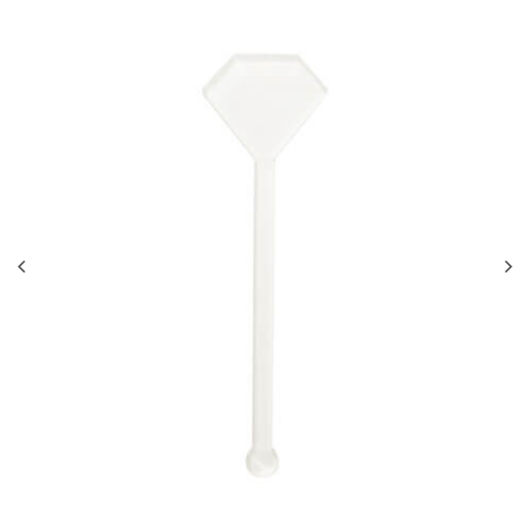 Sub Acrylic Drink Stirrers (3*10*0.4cm, Diamond Shape)