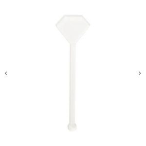 Sub Acrylic Drink Stirrers (3*10*0.4cm, Diamond Shape)