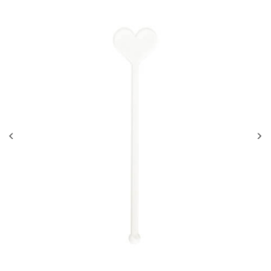 Sub Acrylic Drink Stirrers (3*14.5*0.4cm, Heart Shape)