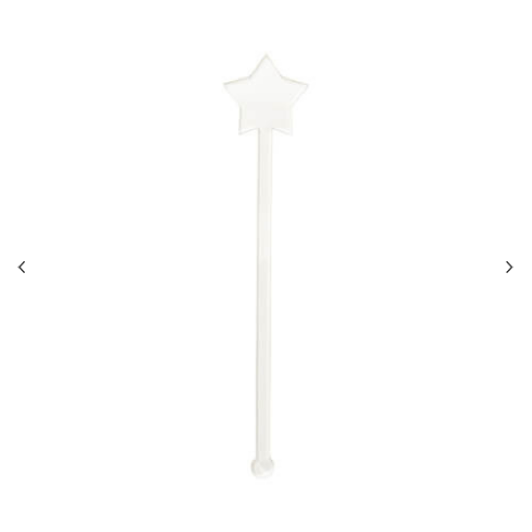 Sub Acrylic Drink Stirrers (3*14.5*0.4cm, Star Shape)