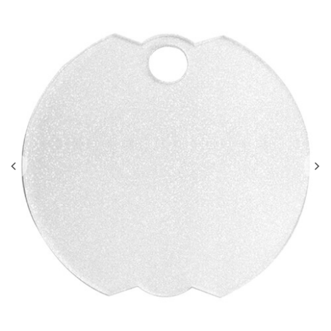 Ακρυλικό γκλίτερ ετικέτα ονόματος για 40oz Stanley ποτήρι θερμός (8,8 × 8,2 × 0,4 cm, Bud σχήμα)