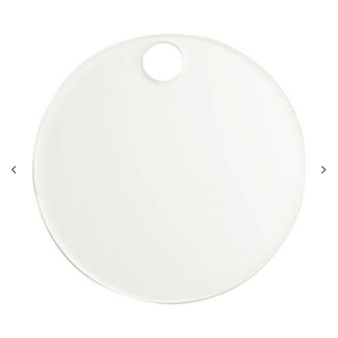 Ακρυλική ετικέτα ονόματος για 40oz Stanley ποτήρι θερμός (φ8 × 0,4 cm, στρογγυλό σχήμα)
