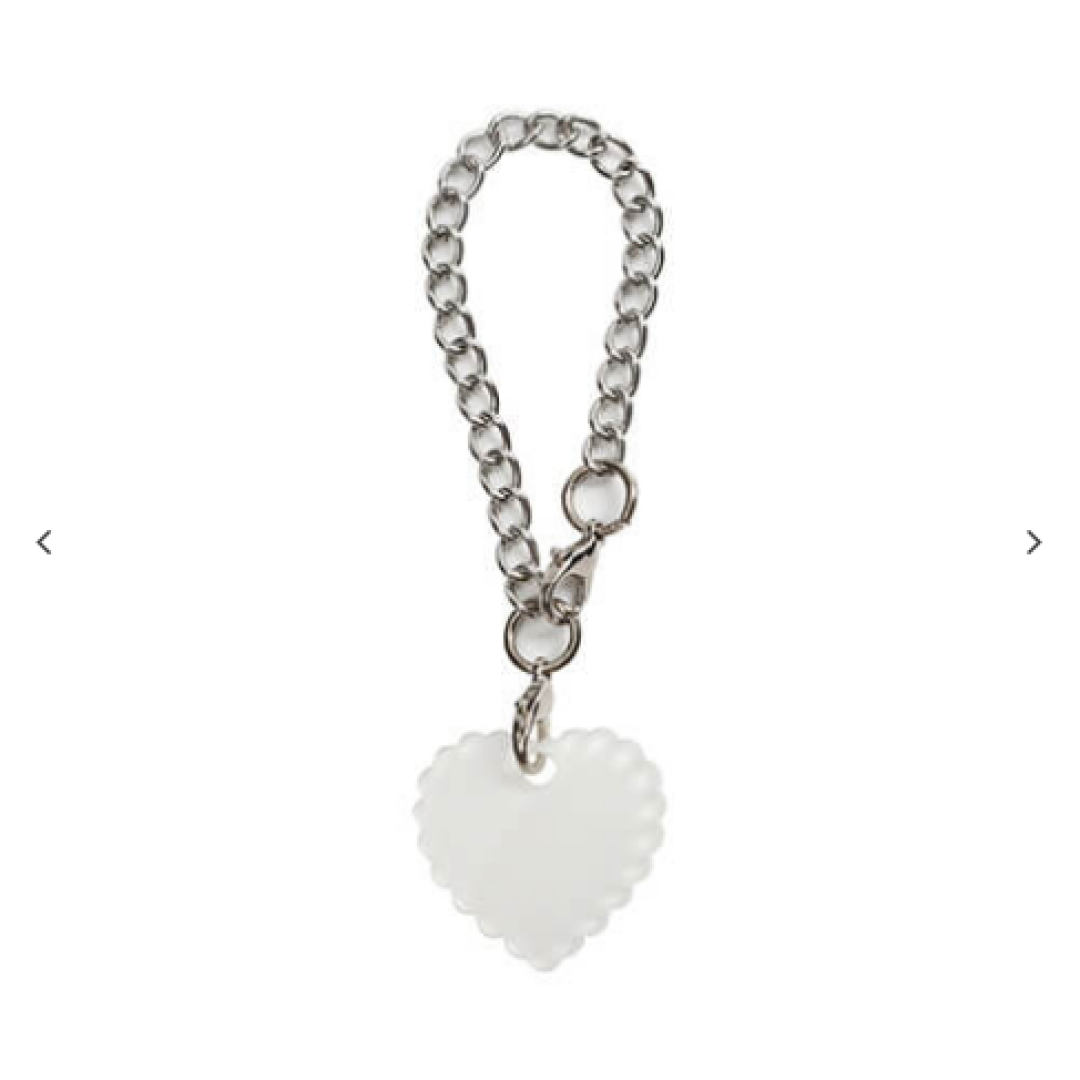 Acrylic Name Tag Ornament για Stanley Ποτήρι θερμός(2.4*2.5*0.2cm, Lace Heart shape)