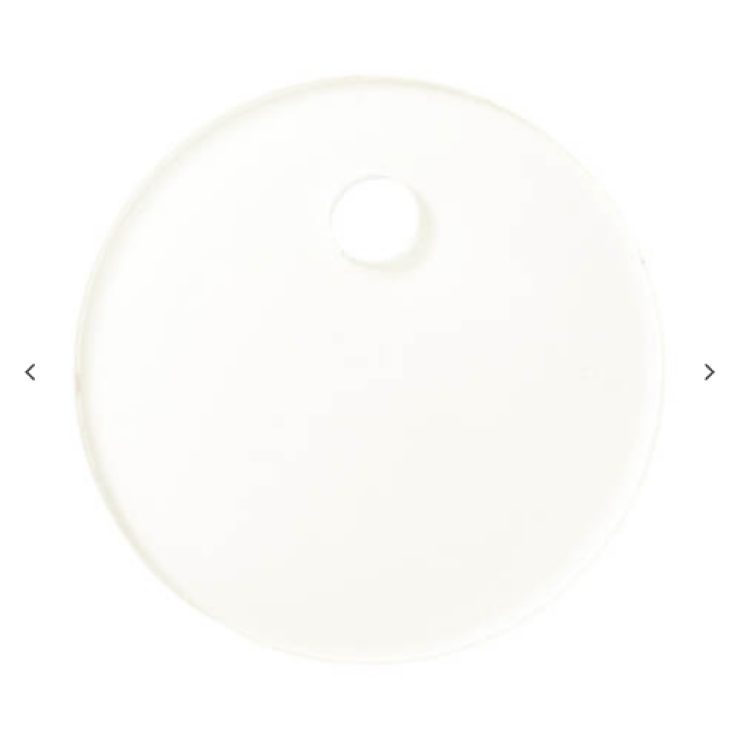Ακρυλική ετικέτα ονόματος (φ8 × 0,4 cm, στρογγυλό σχήμα)