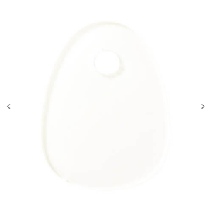 Ακρυλική ετικέτα ονόματος (6 × 8 × 0,4 cm, Egg σχήμα)