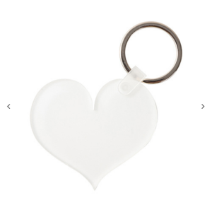 Acrylic μπρελόκ για sublimation keys – heart