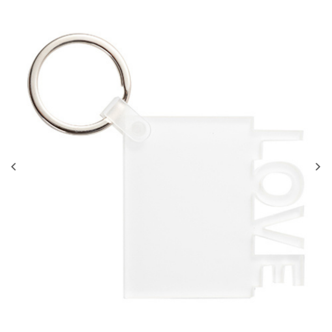 Acrylic μπρελόκ για sublimation keys – Love