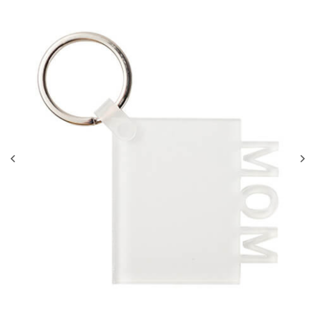 Acrylic μπρελόκ για sublimation keys – Mom