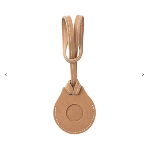 Leather charm με a luggage strap / AirTag pouch για sublimation – Brown