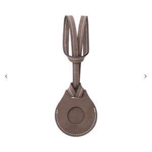 Leather charm με a luggage strap / AirTag pouch για sublimation – γκρι