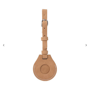 Leather luggage tag / AirTag pouch για sublimation – γκρι