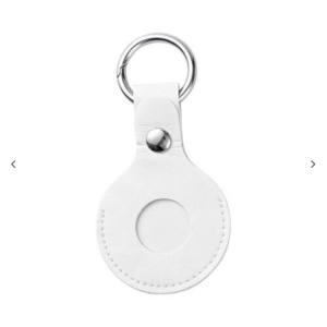 Leather key ring / AirTag θήκη για sublimation – λευκό