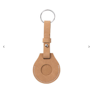 Leather key ring με belt / AirTag θήκη για sublimation – Brown