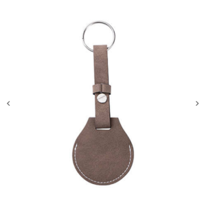 Leather key ring με belt / AirTag θήκη για sublimation – γκρι