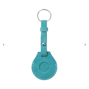 Leather key ring με belt / AirTag θήκη για sublimation – green