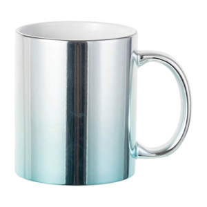 330 ml plated κούπα για sublimation – ασημί-μπλε gradient
