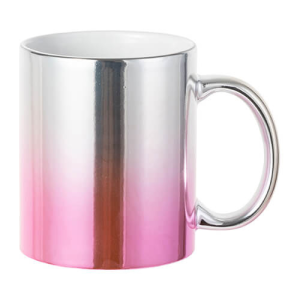 330 ml plated κούπα για sublimation – ασημί-pink gradient