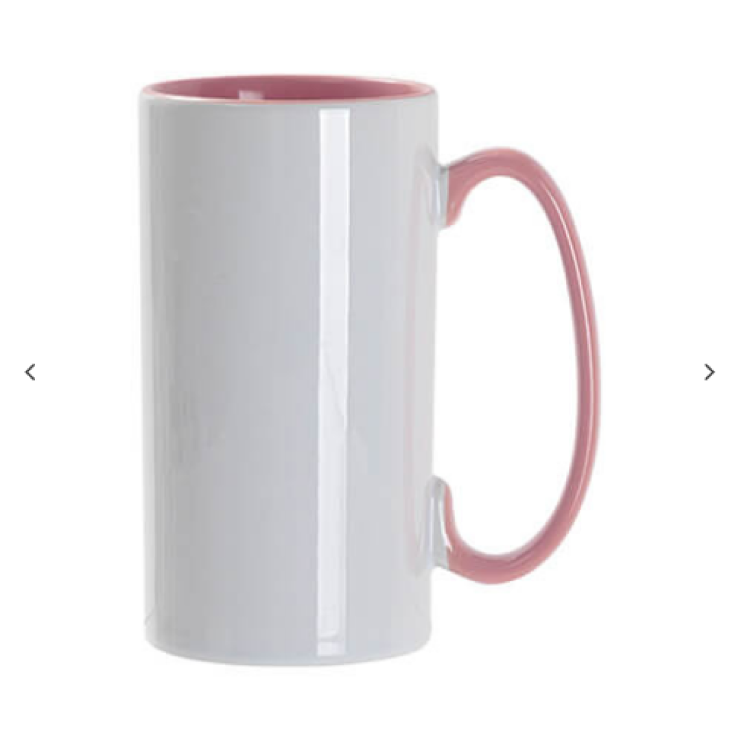 12.8oz/380ml Inner/Handle Color Skinny Tall Κούπα-Pink