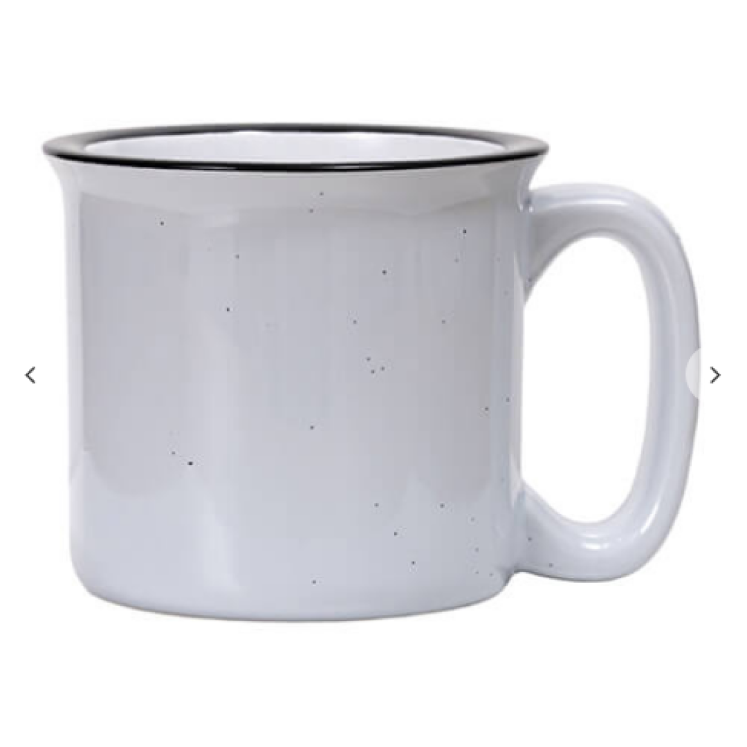 "13oz/400ml Κεραμικό Enamel Κούπα (Light Γκρι Pattern)