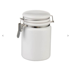 ΚΕΡΑΜΙΚΟ ΔΟΧΕΙΟ 400ML ΜΕ ΚΑΠΑΚΙ - ΑΣΠΡΟ