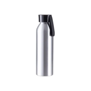 Μπουκάλι Αλουμινίου 650ml Ασημί-Μαύρο