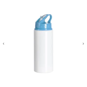 Μπουκάλι Αλουμινίου 600ml Λευκό-Γαλάζιο
