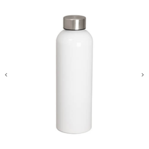 "22oz/700ml Aluminum Sport Μπουκάλι με Ασημί Cap (Λευκό)