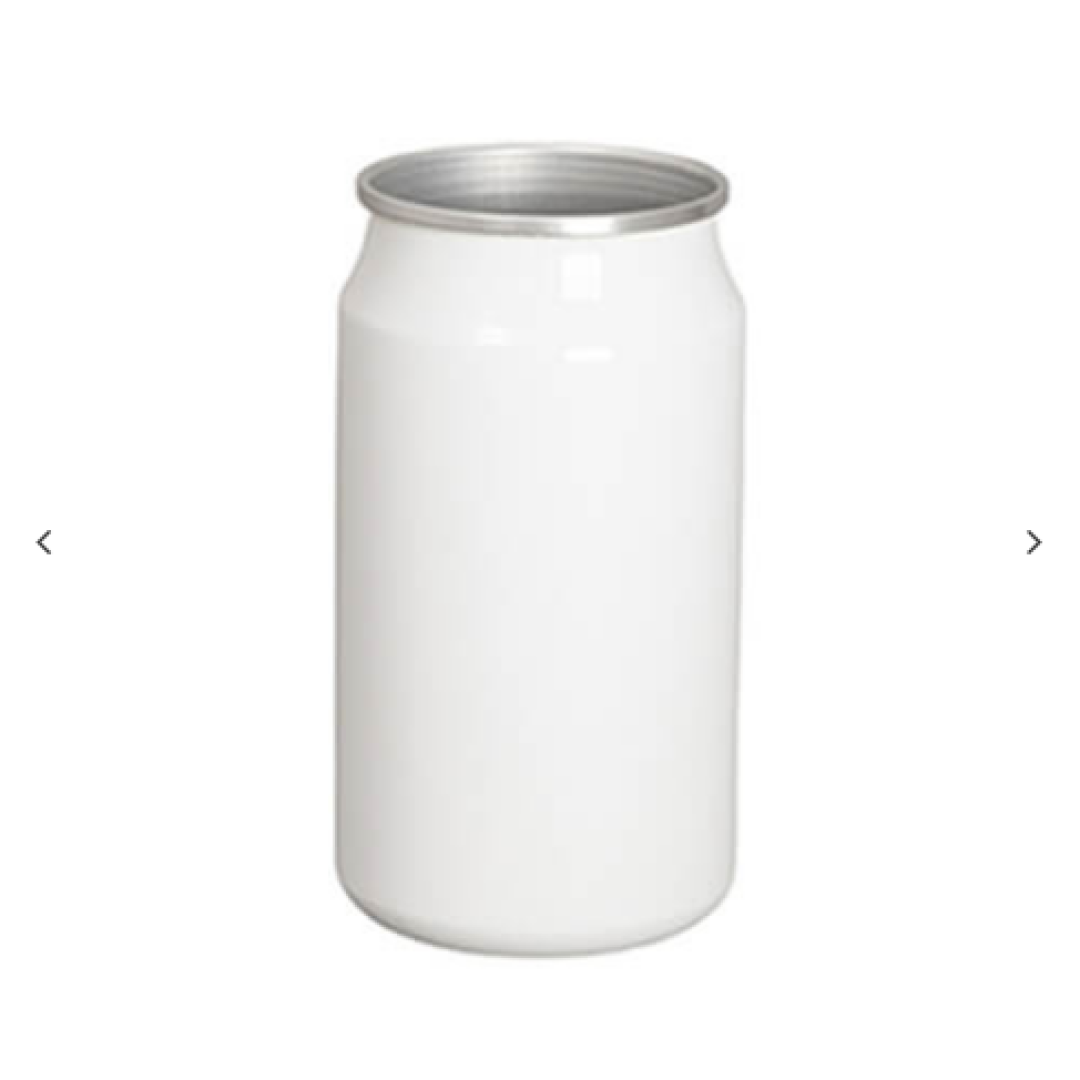 12oz/350ml Aluminum Cola Shape Μπουκάλι w/o Lid (Λευκό)