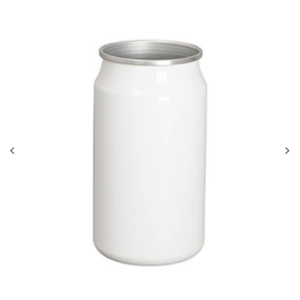 12oz/350ml Aluminum Cola Shape Μπουκάλι w/o Lid (Λευκό)