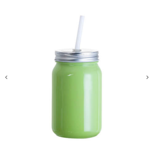 Γυάλινη κούπα 450 ml βάζο Mason πολύχρωμο χωρίς λαβή για εκτύπωση εξάχνωσης – πράσινο