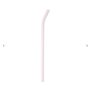 Curved γυάλινο καλαμάκι 20 cm – ροζ