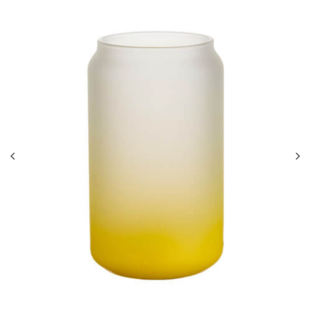 ΓΥΑΛΙΝΟ ΠΟΤΗΡΙ ΜΕ ΚΙΤΡΙΝΟ ΠΑΤΟ  - 400ml
