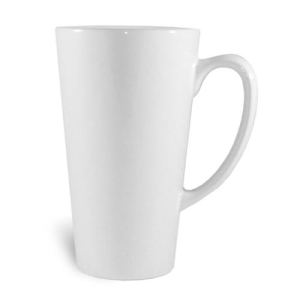 Μεγάλο κούπα latte λευκό 450 ml ECO