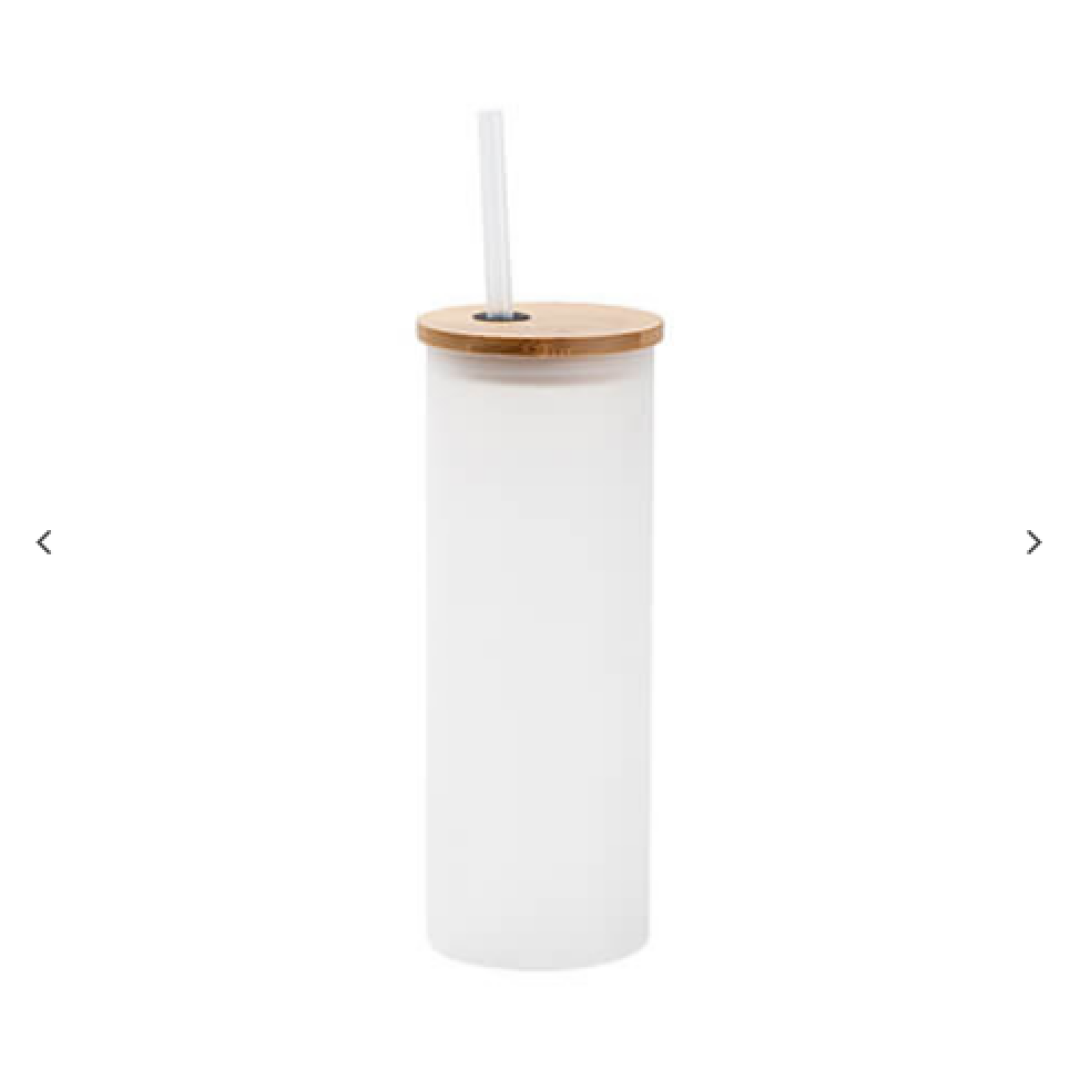 400 ml frosted γυάλινο κούπα με a triangular handle για sublimation