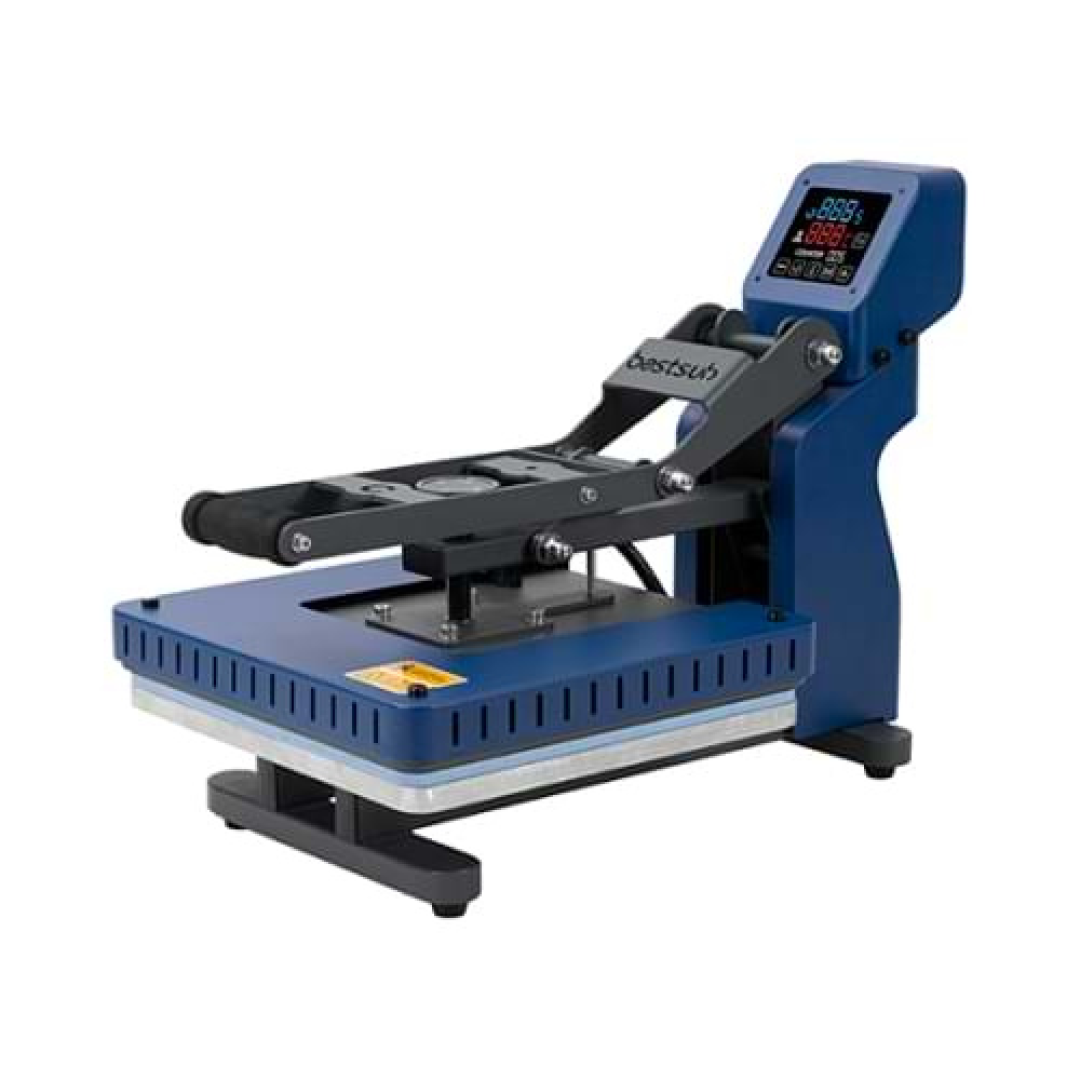Manual Flat heat press (38*38cm, Seychelles Μπλε)