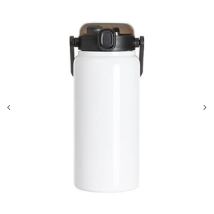 "42oz/1250ml Stainless Steel Ποτήρι θερμός w/ Wide Mouth & Μαύρο Portable Straw Lid(Λευκό) "