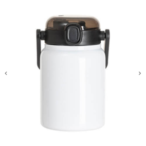 "25oz/750ml Stainless Steel Ποτήρι θερμός w/ Wide Mouth & Μαύρο Portable Straw Lid(Λευκό) "