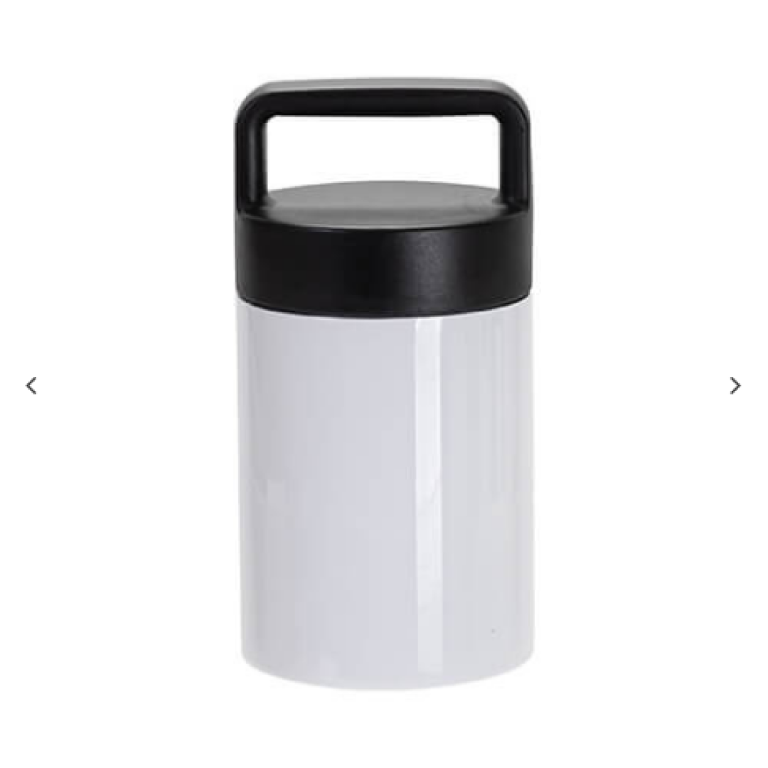 13oz/400ml Stainless Steel Κούπα w/ Portable Μαύρο Lid (Λευκό)