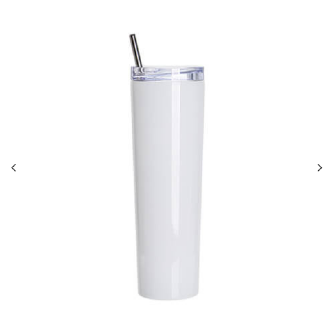 "34oz/1000ml Stainless Steel Tapered Ποτήρι θερμός με slide waterproof lid & Straw(Λευκό)