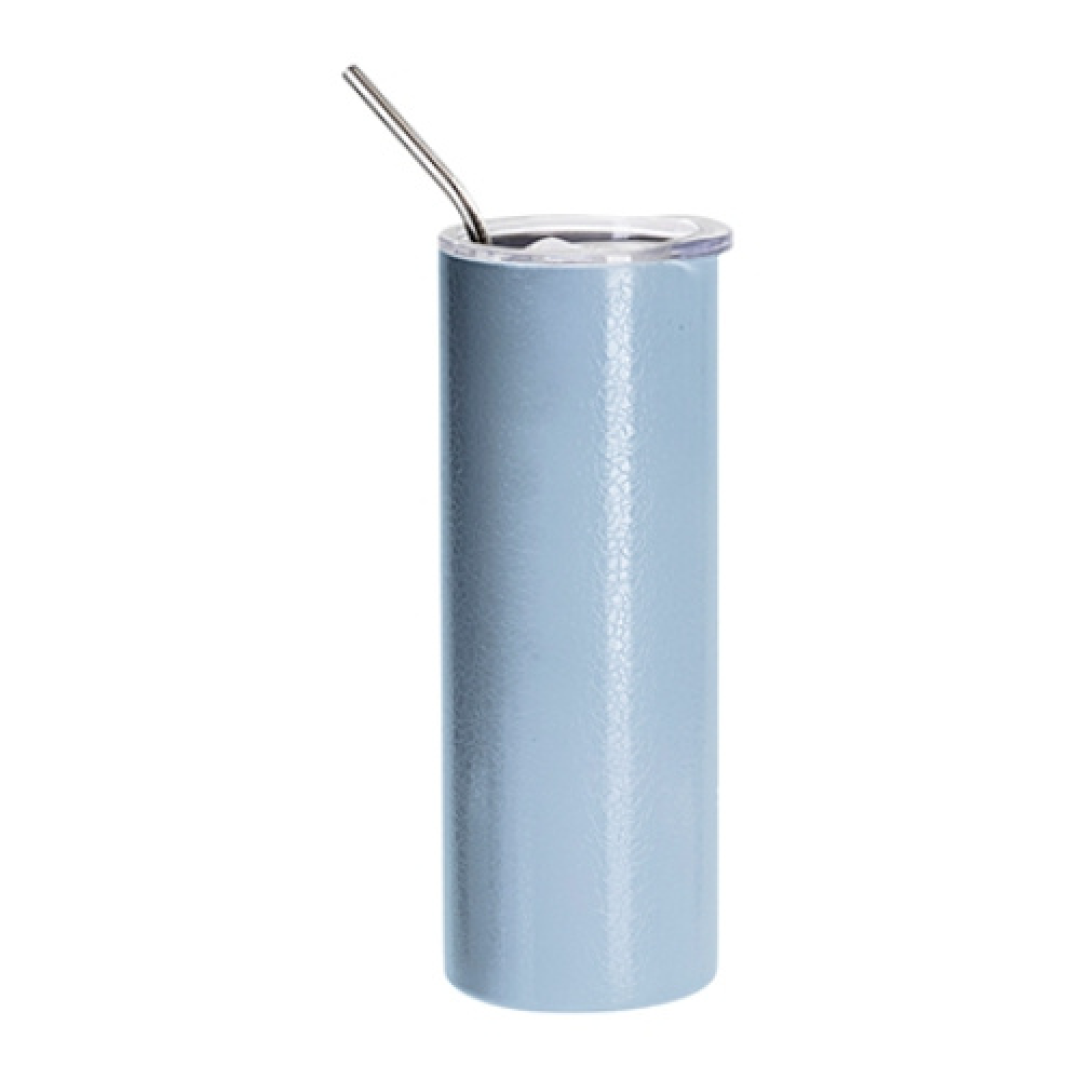 "20oz/600ml Crackle Finish Stainless Steel Skinny Ποτήρι θερμός(Light Μπλε)