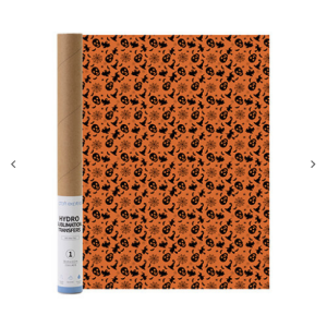 Hydro εξάχνωσης μεταφορά χαρτί ρολό (Halloween Hat Grunt Head, 38 × 1220 cm/15in x 40ft)
