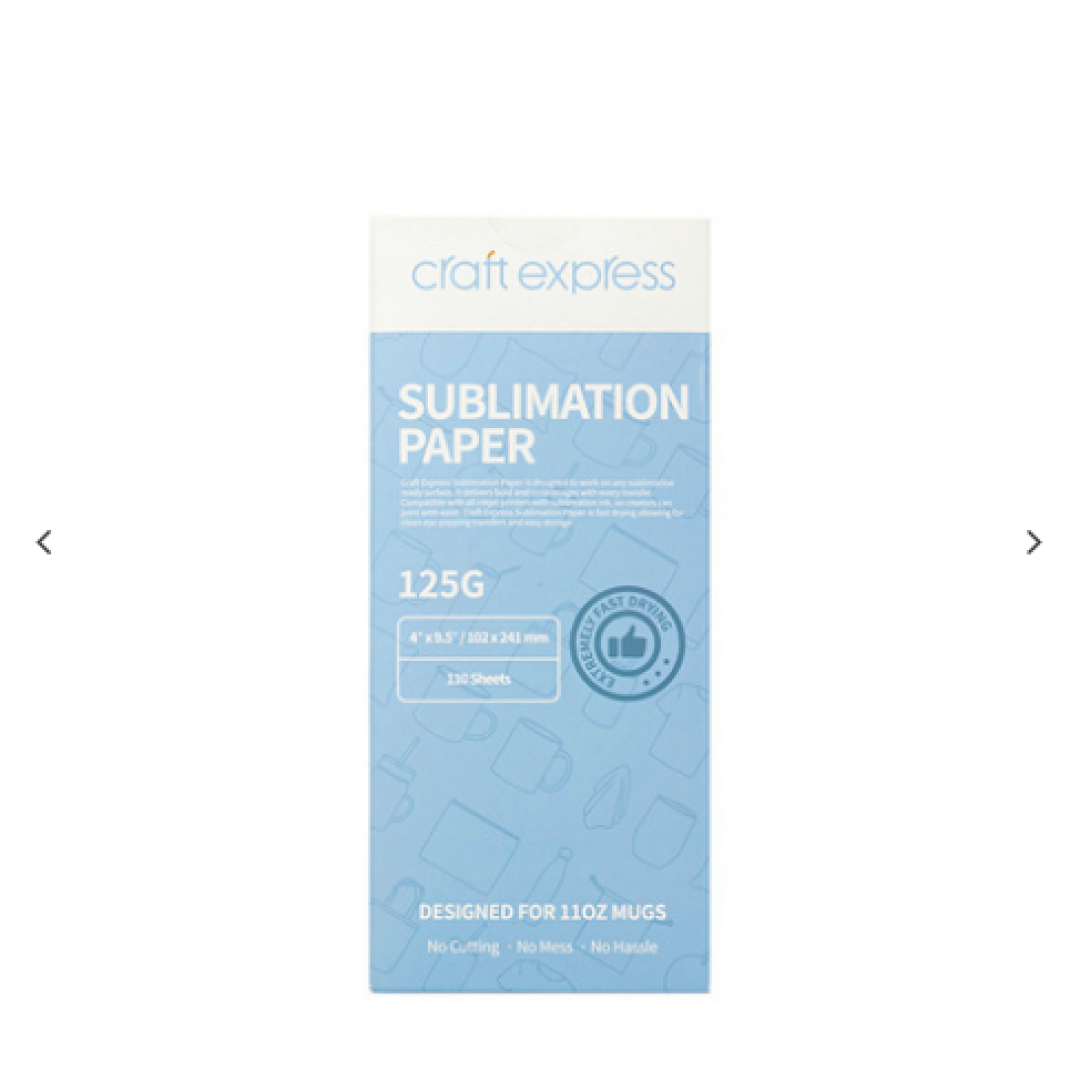 Craft Express sublimation χαρτί 102 x 241 mm – 110 φύλλα