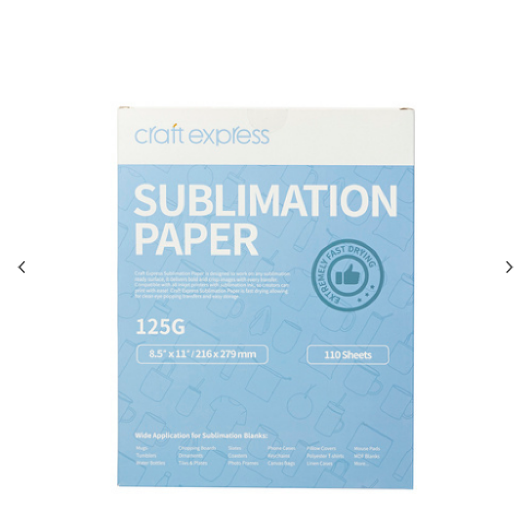 Craft Express sublimation χαρτί 216 x 279 mm – 110 φύλλα