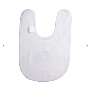 Fleece bib για εκτύπωση εξάχνωσης – λευκό