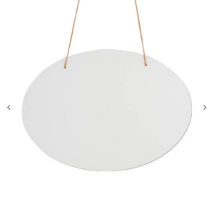 Εξάχνωσης hardboard κρεμαστό πόρτας (οβάλ, 30 × 23 × 0,3 cm)