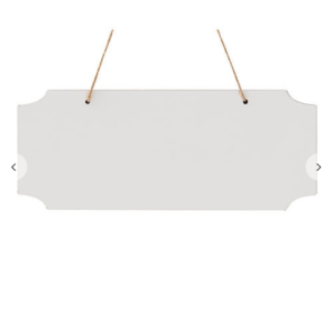 Lace hardboard πινακίδα (12 × 30 cm)