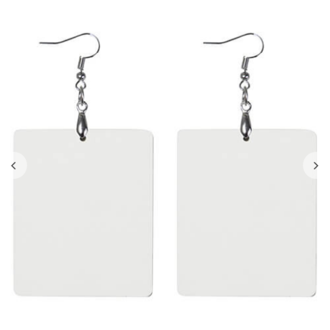 MDF earrings για sublimation – large rectangle