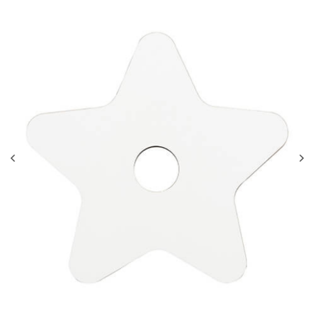 Hardboard Name Tag (7.4*7.7*0.3cm, Star Shape)